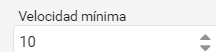 2. Velocidad mínima