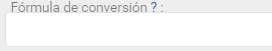 7. Fórmula de conversión de datos